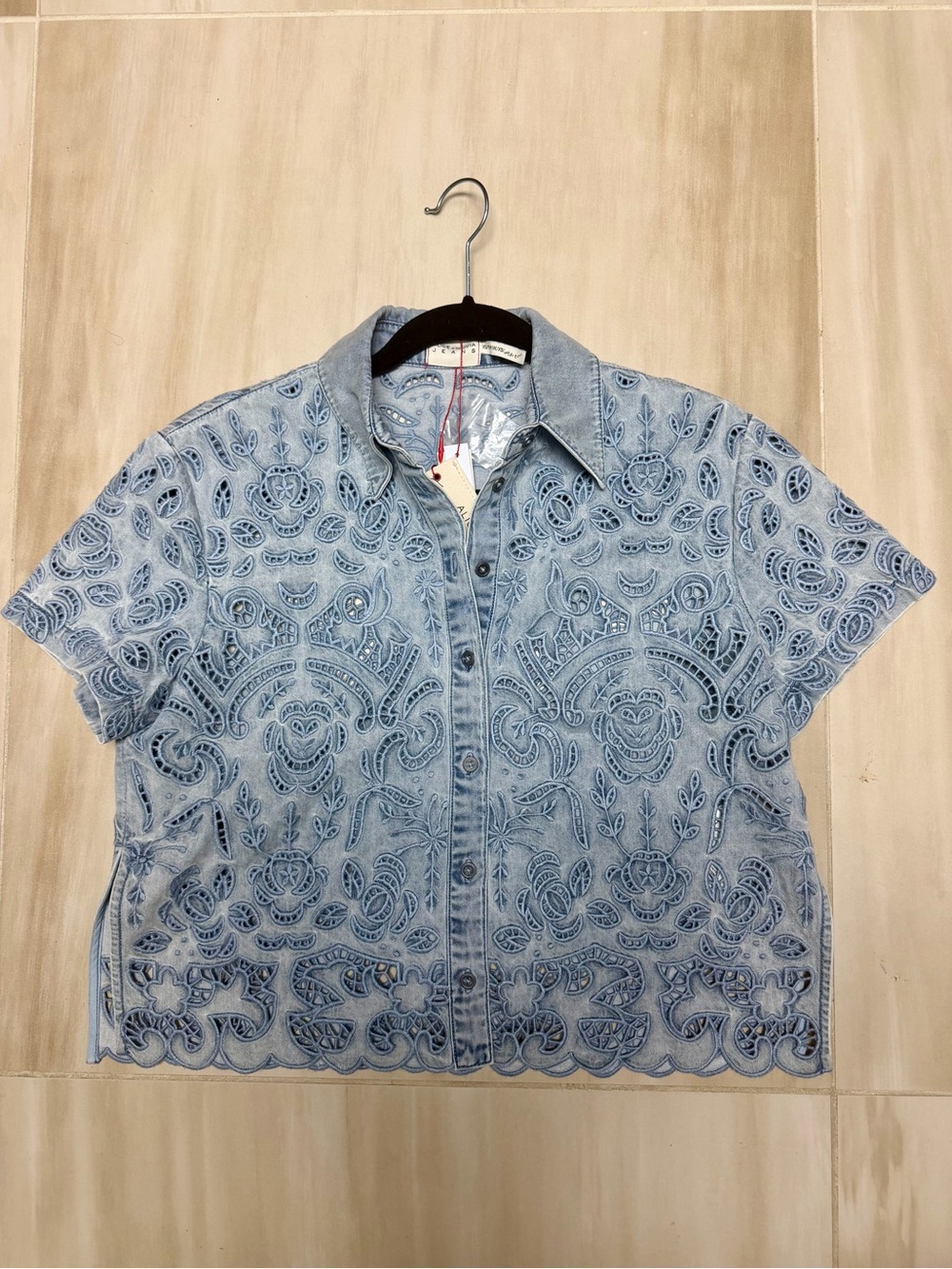 Lane Denim Button Down Size XS
